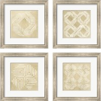 Framed 'Sand Stitch 4 Piece Framed Art Print Set' border=