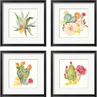 Framed Succulent Desert 4 Piece Framed Art Print Set