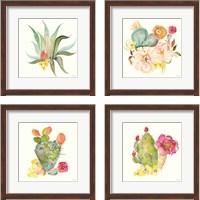 Framed Succulent Desert 4 Piece Framed Art Print Set