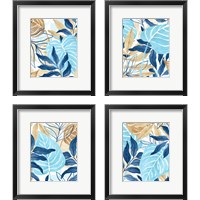 Framed Blue Jungle 4 Piece Framed Art Print Set