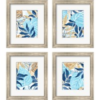 Framed Blue Jungle 4 Piece Framed Art Print Set