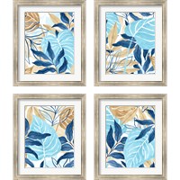 Framed Blue Jungle 4 Piece Framed Art Print Set