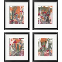 Framed Desert Flowers 4 Piece Framed Art Print Set