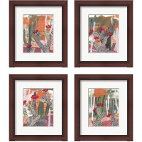 Framed Desert Flowers 4 Piece Framed Art Print Set