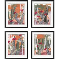 Framed Desert Flowers 4 Piece Framed Art Print Set