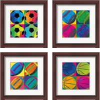 Framed Ball Four 4 Piece Framed Art Print Set