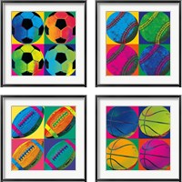 Framed Ball Four 4 Piece Framed Art Print Set