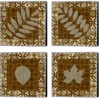 Framed Shades of Brown 4 Piece Canvas Print Set