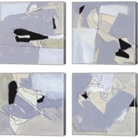 Framed 'Grey Landscape 4 Piece Canvas Print Set' border=