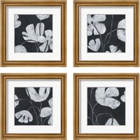 Framed 'Monochrome Meadow 4 Piece Framed Art Print Set' border=