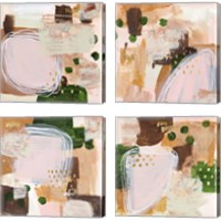Framed Floating Rose 4 Piece Canvas Print Set