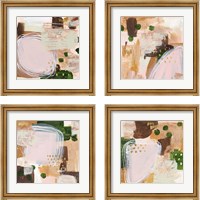 Framed 'Floating Rose 4 Piece Framed Art Print Set' border=