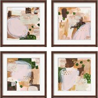 Framed 'Floating Rose 4 Piece Framed Art Print Set' border=