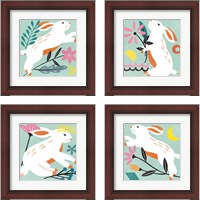 Framed Easter Bunnies 4 Piece Framed Art Print Set