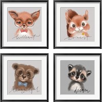 Framed Inspirational Animals 4 Piece Framed Art Print Set