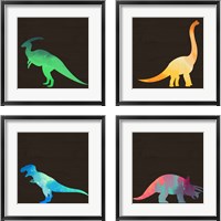 Framed Dino 4 Piece Framed Art Print Set