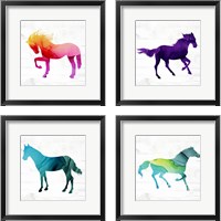 Framed Horse 4 Piece Framed Art Print Set