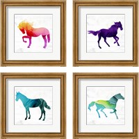Framed Horse 4 Piece Framed Art Print Set