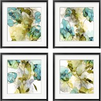 Framed Flower Facets 4 Piece Framed Art Print Set