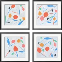 Framed 'Ripening  4 Piece Framed Art Print Set' border=