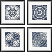 Framed 'Hemma  4 Piece Framed Art Print Set' border=