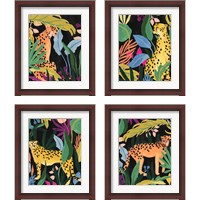 Framed Cheetah Kingdom 4 Piece Framed Art Print Set