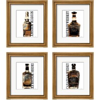 Framed Bourbon Whiskey 4 Piece Framed Art Print Set