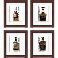 Framed Bourbon Whiskey 4 Piece Framed Art Print Set