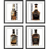 Framed Bourbon Whiskey 4 Piece Framed Art Print Set