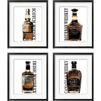 Framed Bourbon Whiskey 4 Piece Framed Art Print Set