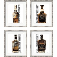 Framed 'Bourbon Whiskey 4 Piece Framed Art Print Set' border=