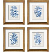 Framed 'Flowering Plants 4 Piece Framed Art Print Set' border=