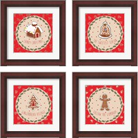 Framed Sweet Christmas 4 Piece Framed Art Print Set