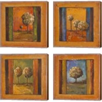 Framed Lonely Trees 4 Piece Canvas Print Set