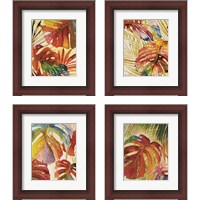 Framed 'Tropic Botanicals 4 Piece Framed Art Print Set' border=