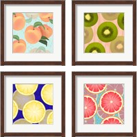 Framed Colorful Fruit 4 Piece Framed Art Print Set