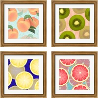 Framed Colorful Fruit 4 Piece Framed Art Print Set