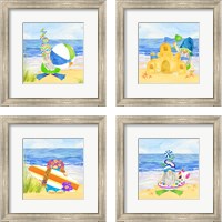 Framed Gnomes of Summer 4 Piece Framed Art Print Set