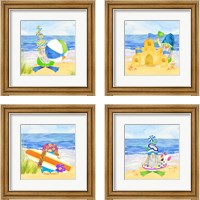 Framed Gnomes of Summer 4 Piece Framed Art Print Set