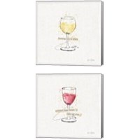 Framed 'Thoughtful Vines 2 Piece Canvas Print Set' border=