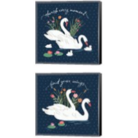 Framed Swan Lake 2 Piece Canvas Print Set