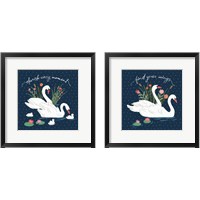 Framed 'Swan Lake 2 Piece Framed Art Print Set' border=