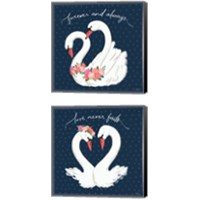 Framed Swan Lake 2 Piece Canvas Print Set