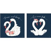 Framed Swan Lake 2 Piece Art Print Set