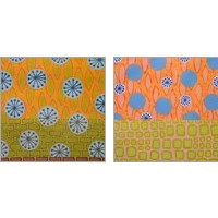 Framed 'Mod Dots 2 Piece Art Print Set' border=