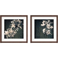 Framed 'Floral Texture 2 Piece Framed Art Print Set' border=