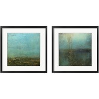 Framed 'Ocean Calm 2 Piece Framed Art Print Set' border=