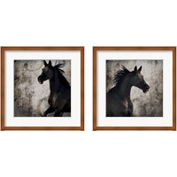 Framed 'Gypsy Horse 2 Piece Framed Art Print Set' border=