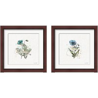 Framed Thoughtful Blooms 2 Piece Framed Art Print Set