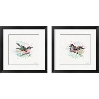 Framed 'Thoughtful Wings 2 Piece Framed Art Print Set' border=